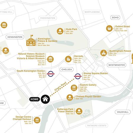 Kings Road Stylish Apartment In Chelsea Лондон Екстериор снимка
